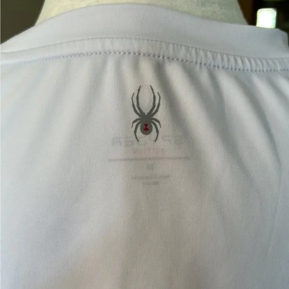 SPYDER Women's Short Sleeve w/ Back Opening & Mesh Insert top szM - Picture 7 of 13